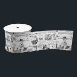 Da Vinci's Anatomy Sketchbook Satin Ribbon<br><div class="desc">Seamless compilation of sketches from Da Vinci's studies of human anatomy.</div>