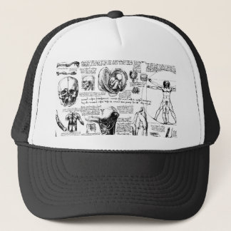 Da Vinci's Anatomy Sketchbook Trucker Hat