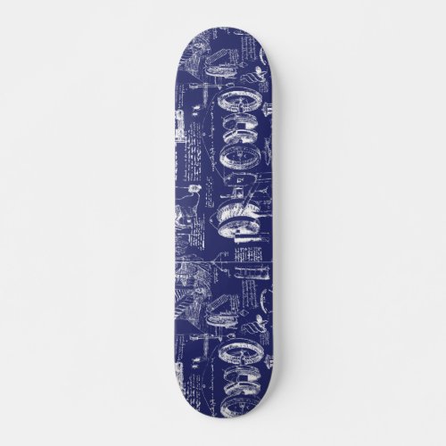 Da Vincis Blueprints  Skateboard Deck