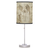 Da Vinci's Human Skeleton Anatomy Sketches Table Lamp (Front)
