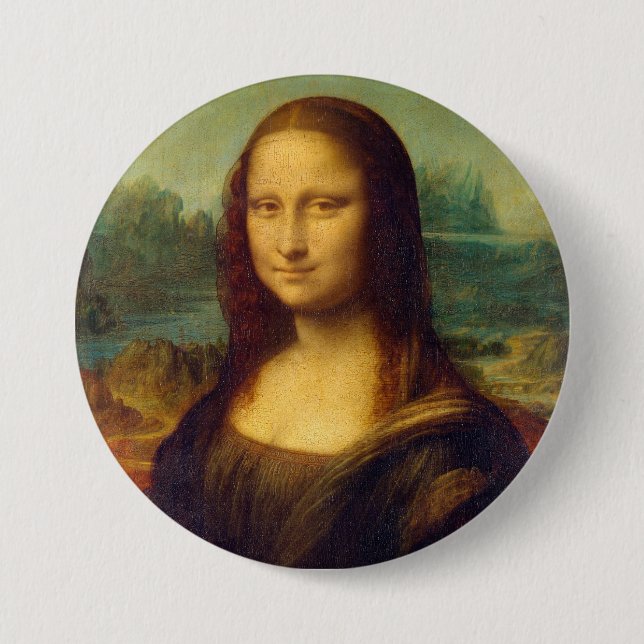 Da Vinci's Mona Lisa Button (Front)