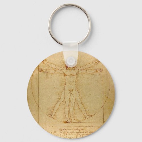 Da Vincis Vitruvian Man Keychain