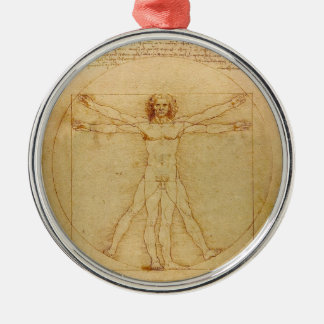 Da Vinci's Vitruvian Man Metal Ornament