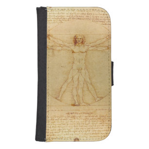 Da Vinci's Vitruvian Man Phone Wallet