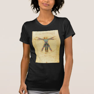 Da Vinci's Vitruvian man with tattoos T-Shirt