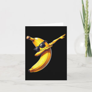 Dab Banana Dancing Dabbing Banana Fruit Meme 1 Card