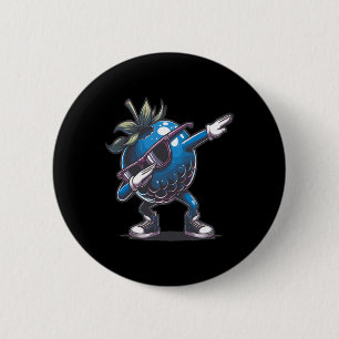 Dab Blueberry Dancing Dabbing Blueberry Fruit Button