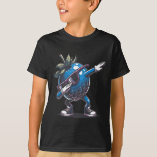 Dab Blueberry Dancing Dabbing Blueberry Fruit T-Shirt