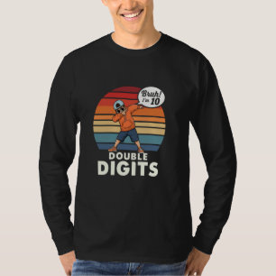 Dab Boy I'm Double Digits 10 Years Old Birthday T-Shirt