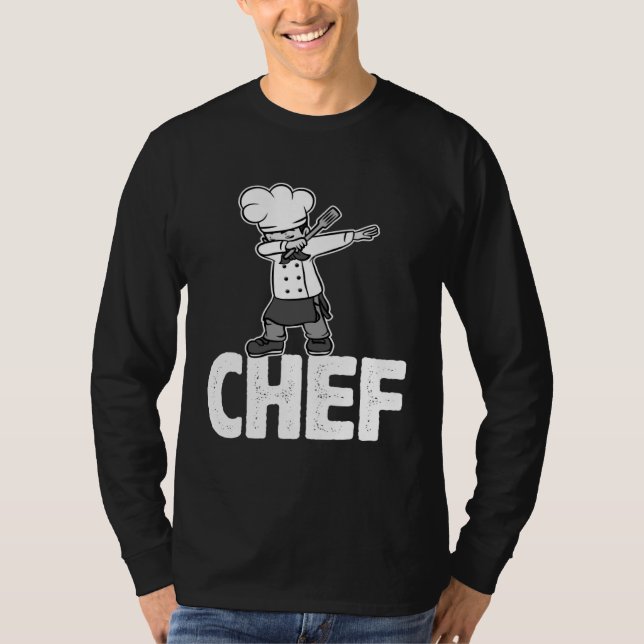 Dab Dabbing Chef Cooking Guru  Cook Retro Culinary T-Shirt (Front)