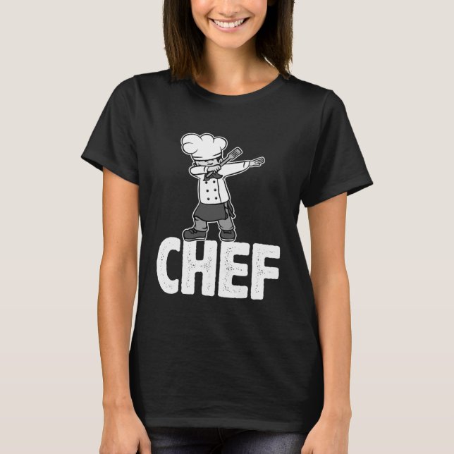 Dab Dabbing Chef Cooking Guru  Cook Retro Culinary T-Shirt (Front)