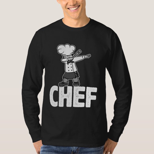 Dab Dabbing Chef Cooking Guru  Cook Retro Culinary T-Shirt (Front)