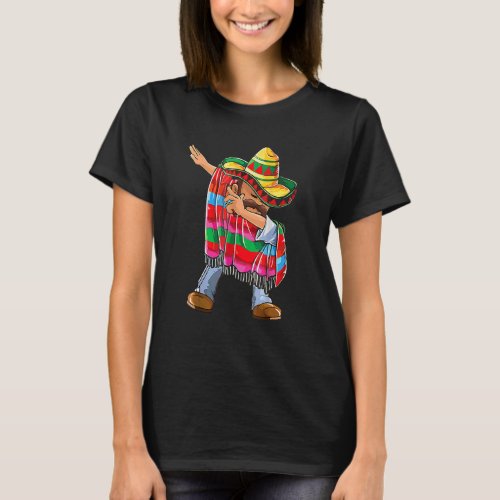 Dab Dabbing Mexican Poncho Cinco De Mayo Men Sombr T_Shirt