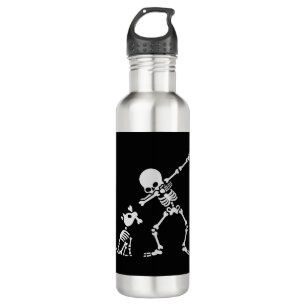 Dab dabbing skeleton Pet Dog Bone Stainless Steel Water Bottle