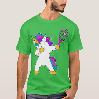Dab Dabbing Tennis Unicorn Gift Tennis Player gift T-Shirt
