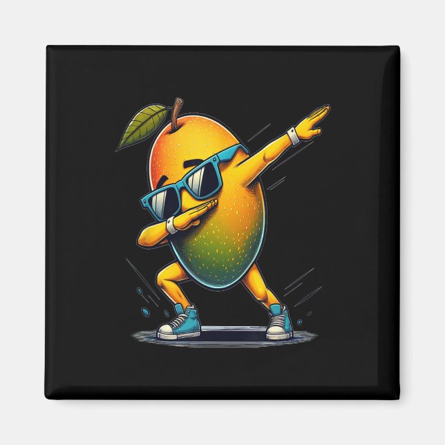 Dab Dance Mango Funny Dancing Dabbing Fruit  Magnet (Front)