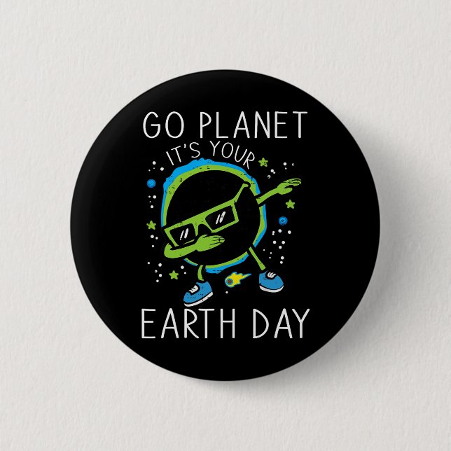 Dab Earth Solar Eclipse Go Planet Its Your Earth D Button (Front)