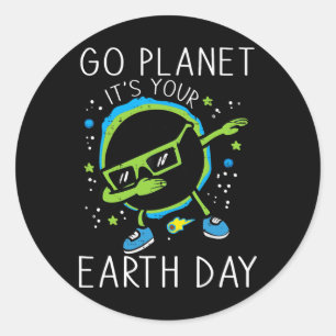 Dab Earth Solar Eclipse Go Planet Its Your Earth D Classic Round Sticker