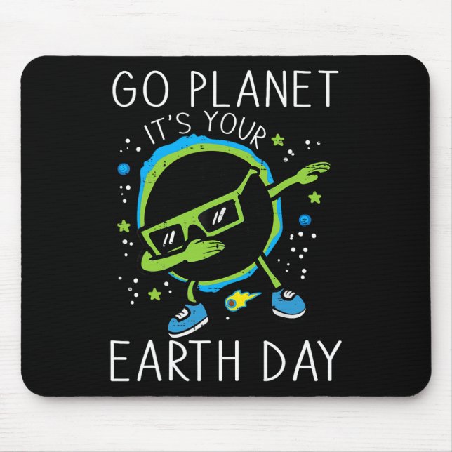 Dab Earth Solar Eclipse Go Planet Its Your Earth D Mouse Pad (Front)