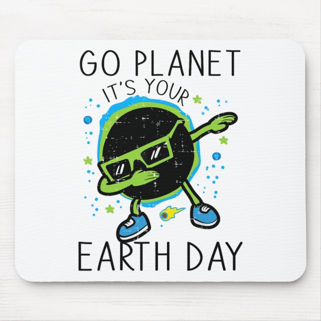 Dab Earth Solar Eclipse Go Planet Its Your Earth D Mouse Pad (Front)