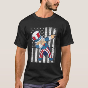 Dab For Freedom Dabbing Uncle Sam Patriotic USA 4t T-Shirt