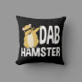 Dab Hamster Funny Cute Dabbing Animal Dance Throw Pillow