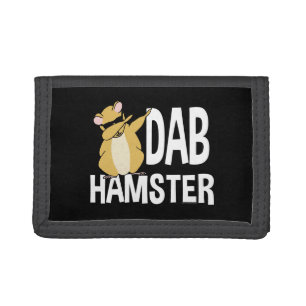 Dab Hamster Funny Cute Dabbing Animal Dance Trifold Wallet