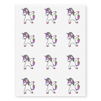 Dab-icorn Temporary Tattoos