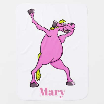 dab pony unicorn all shops baby blanket