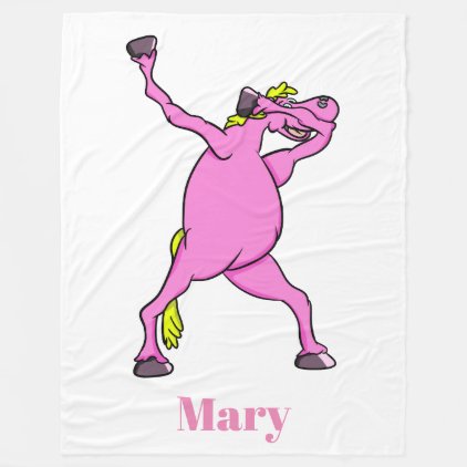 dab pony unicorn all shops fleece blanket