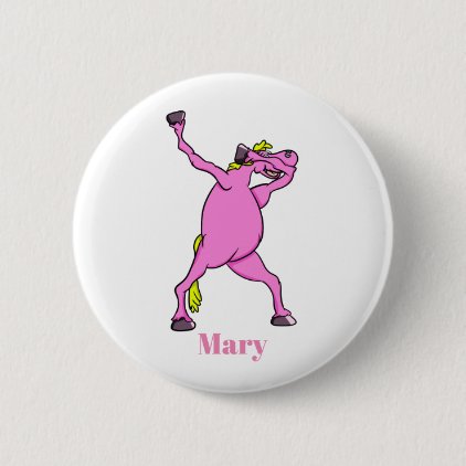 dab pony unicorn all shops pinback button