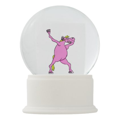 dab pony unicorn all shops snow globe