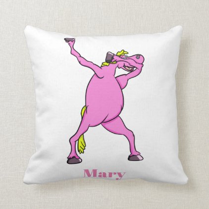 dab pony unicorn all shops throw pillow