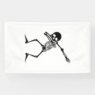 Dab skeleton dabbing skeleton - skull men shirt banner