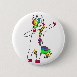 Dab unicorn button