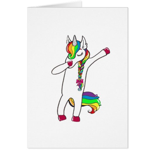Dab unicorn cards (Front)