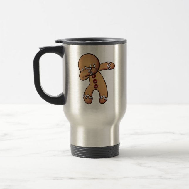 Dabbin Gingerbread Travel Mug (Left)