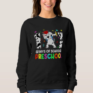 Dabbing 101 Days School Preschool Student Teacher Sweatshirt