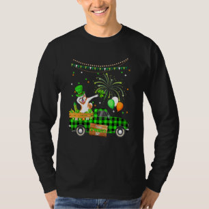 Dabbing Akita Dog Shamrock St Patrick's Day T-Shirt