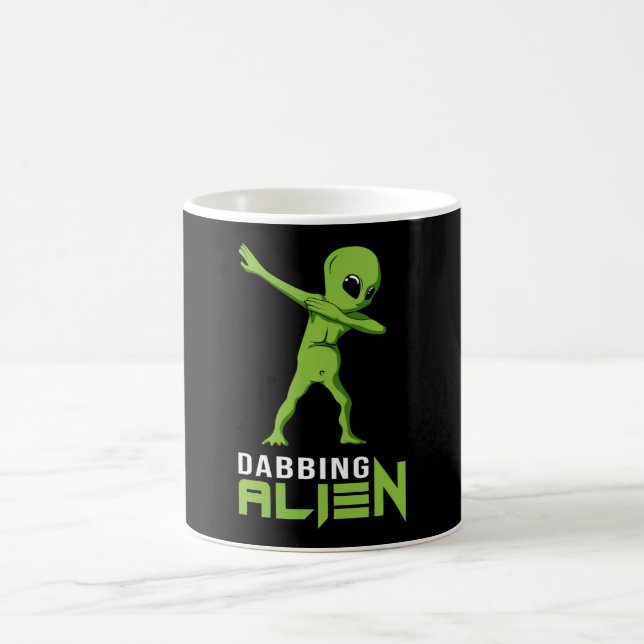 Dabbing Alien Area 51 Ufo Space Aliens Funny Gift Coffee Mug (Center)