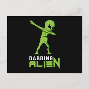 Dabbing Alien Area 51 Ufo Space Aliens Funny Gift Postcard