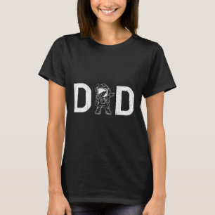 Dabbing Astronaut Daddy Dad Outer Space Planet Fat T-Shirt