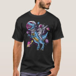 Dabbing Astronaut T-Rex Dinosaur Space All Moon As T-Shirt