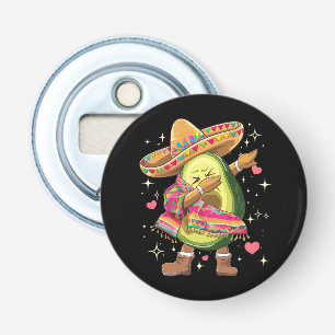 Dabbing Avocado Cinco De Mayo Funny Mexican Poncho Bottle Opener