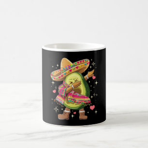 Dabbing Avocado Cinco De Mayo Funny Mexican Poncho Coffee Mug