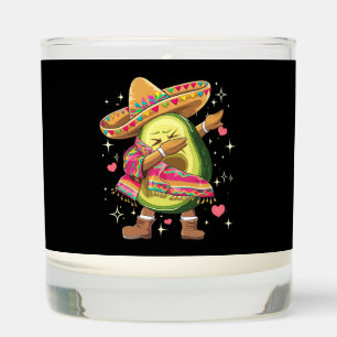 Dabbing Avocado Cinco De Mayo Funny Mexican Poncho Scented Candle