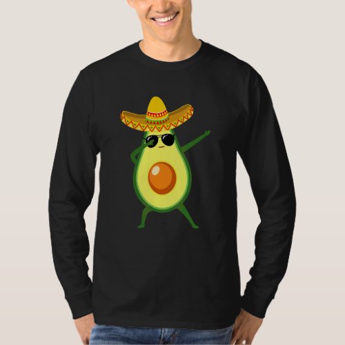 Dabbing Avocado Lets Fiesta Cinco De Mayo Mexican T_Shirt