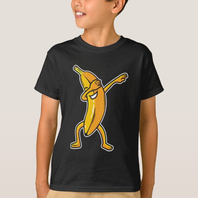 Dabbing Banana Dab Funny Fruits T-Shirt (Front)