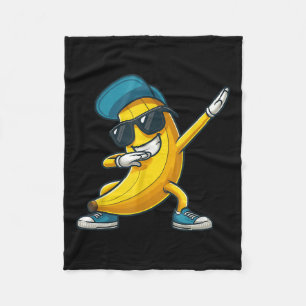 Dabbing Banana Lazy Halloween Pretend Im Banana Co Fleece Blanket