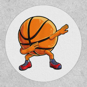 Dabbing Basketball Ball Funny Boys Men Women Sport Patch